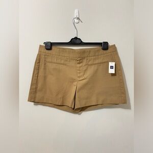 NWT GAP Light Brown Khaki 4" Canvas Shorts Summer Cotton Classic Chino Size 10